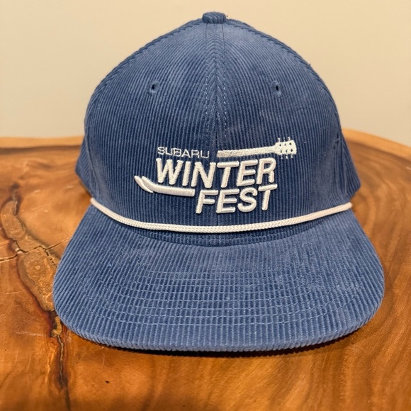 Subaru Winter Fest Blue Corduroy Cap - Picture 1 of 8